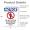 Signmission Do Not Enter Authorized Sign, Vinyl Decal, 7in W x 10in L, 2PK OS-2PACK-NS-D-710-V-11167 - alternate 6